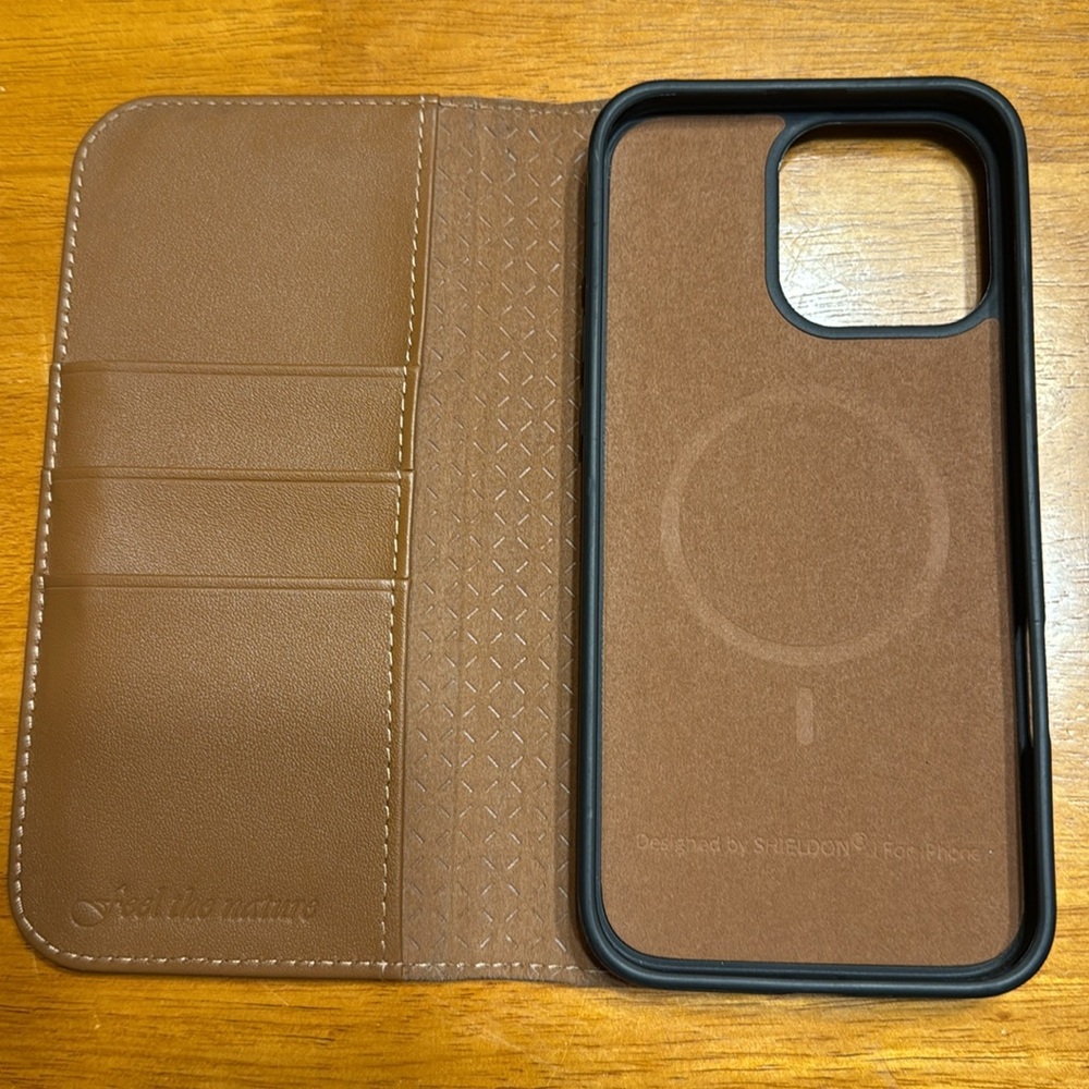 SHIELDON Leather iPhone 16 Case